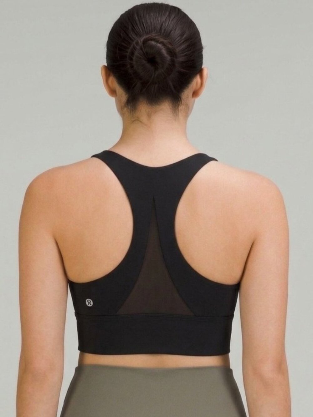 EXCELLENT Lululemon Invigorate Long Line Racerback Training Gym Bra Black Size 8